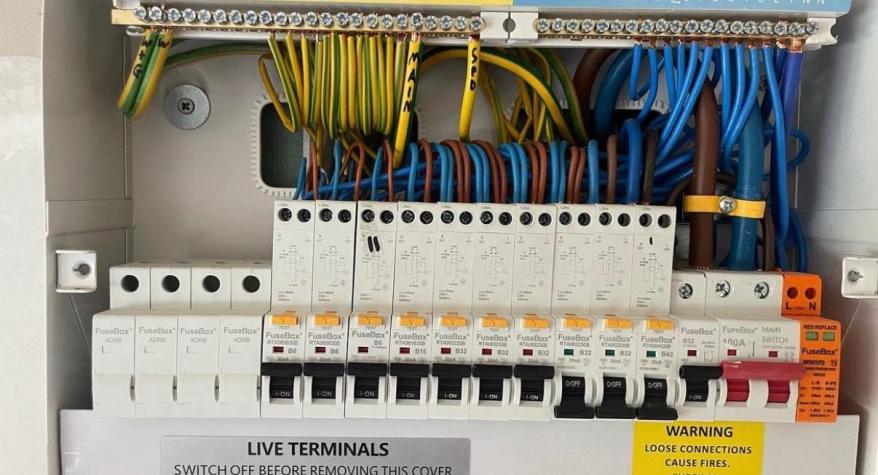 New fusebox installed by TR Electrical in Hereford